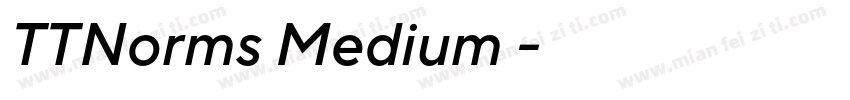 TTNorms Medium 中字体转换